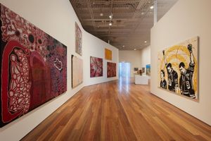 Exhibition view: Yiribana Gallery, Art Gallery of New South Wales, Sydney (3 December 2022–mid-2023). Photo: © Art Gallery of New South Wales, Zan Wimberley.